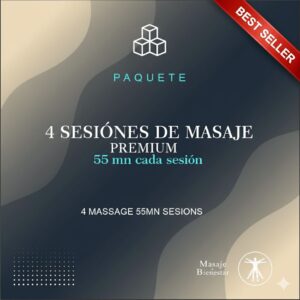 4 SESIONES MASAJE PREMIUM - BIENESTAR PLUS